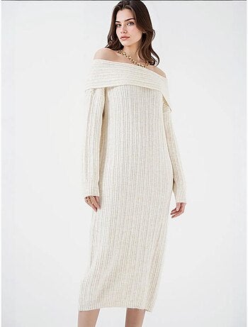 Abito in maglia oversize con spalle scoperte bdart