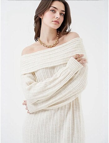 Abito in maglia oversize con spalle scoperte bdart