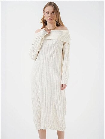 Abito in maglia oversize con spalle scoperte bdart