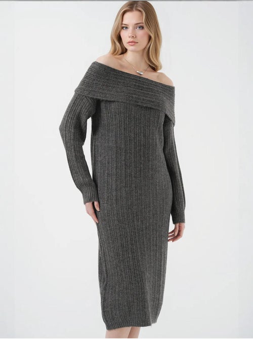 Abito in maglia oversize con spalle scoperte bdart - Kiabi Abito in maglia oversize con spalle scoperte bdart - Kiabi