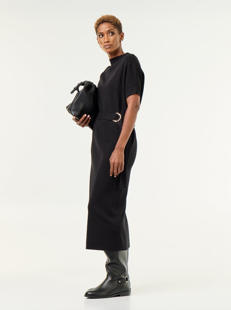 Abito in maglia pesante Nero - Kiabi