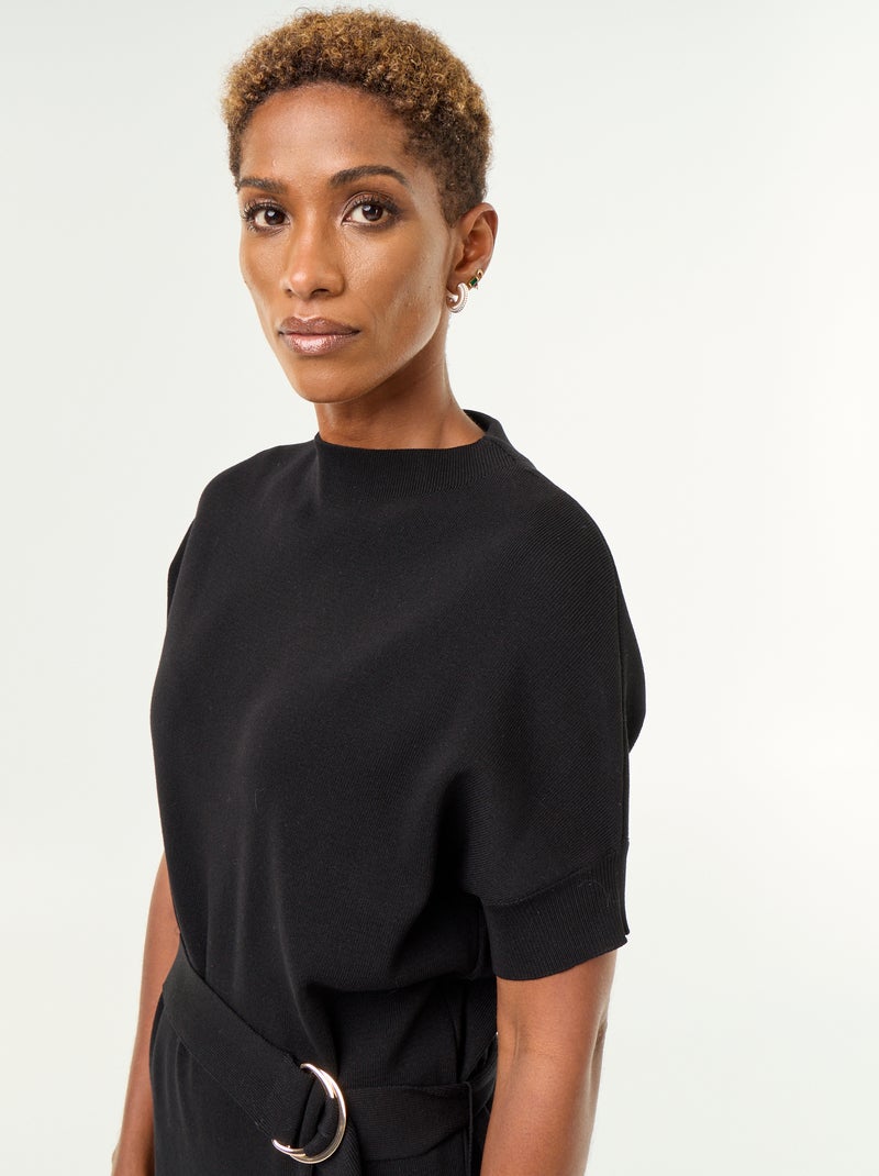 Abito in maglia pesante Nero - Kiabi