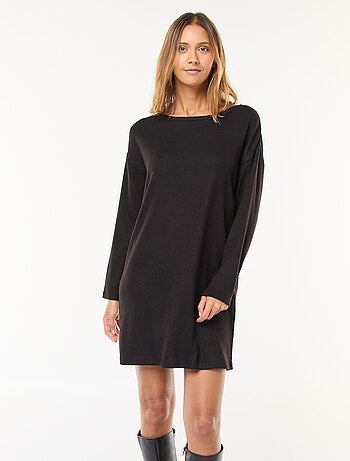 Abito in maglia soffice a maniche lunghe