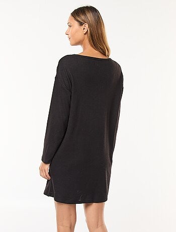 Abito in maglia soffice a maniche lunghe