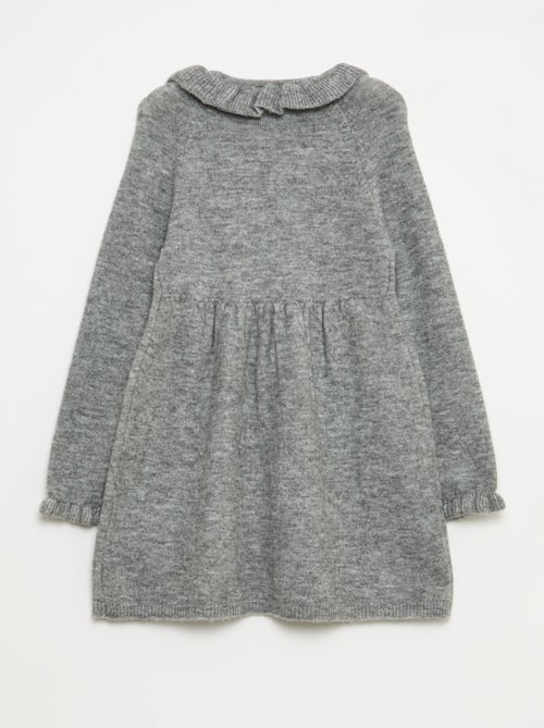 Abito in maglia spumosa 'Natale' con colletto a volant - Kiabi