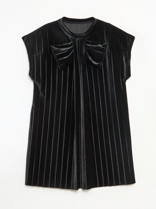 Abito in maglia velvet con fiocco grande - Kiabi