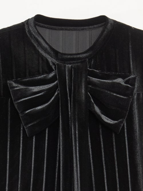 Abito in maglia velvet con fiocco grande - Kiabi