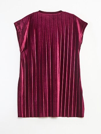 Abito in maglia velvet con fiocco grande