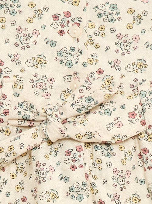 Abito in misto lino con cintura - Kiabi