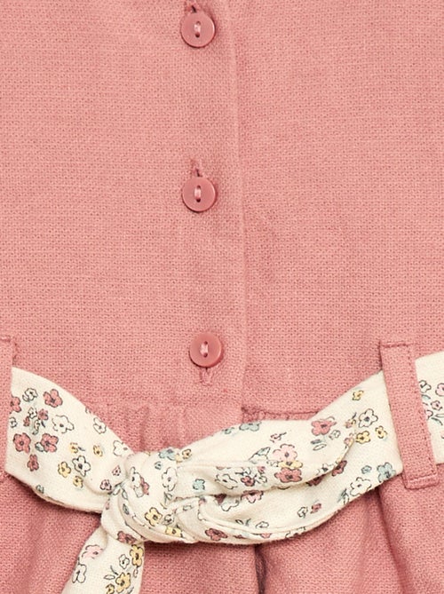 Abito in misto lino con cintura - Kiabi Abito in misto lino con cintura - Kiabi