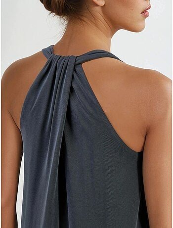 Abito in modal con scollo halter busem