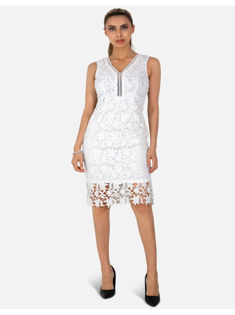 Abito in pizzo Vero Moda Bianco - Kiabi