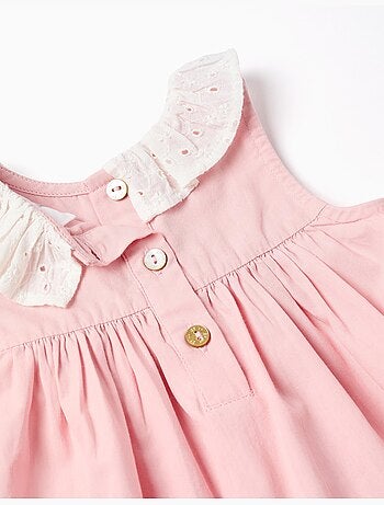 Abito in popeline + bloomers con volant