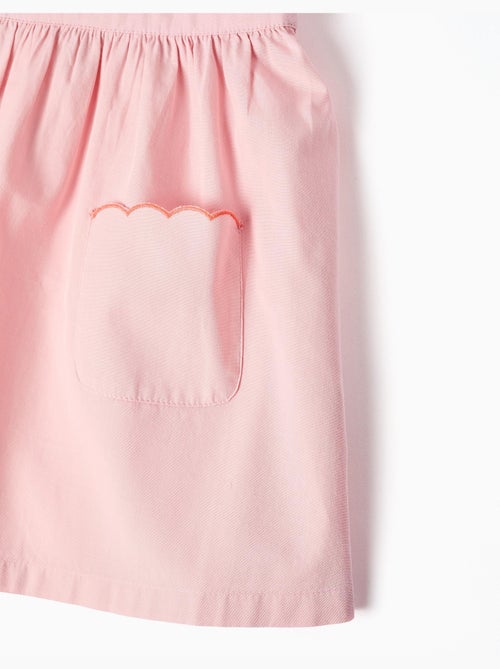 Abito in popeline con colletto e maniche arricciate - Kiabi