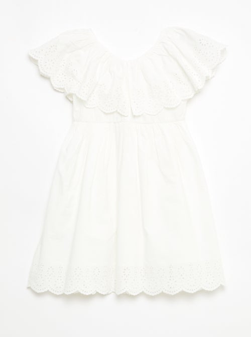 Abito in propolina con dettagli sangallo - Kiabi