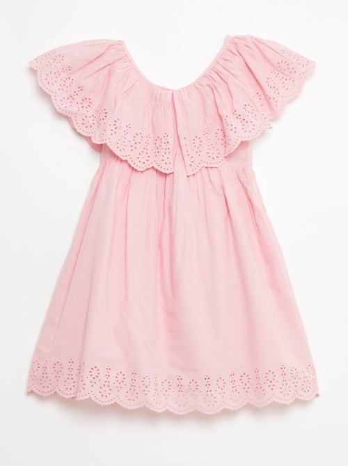 Abito in propolina con dettagli sangallo - Kiabi