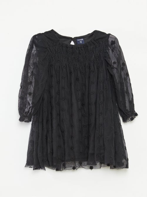 Abito in tulle con ricami di fiori - Kiabi
