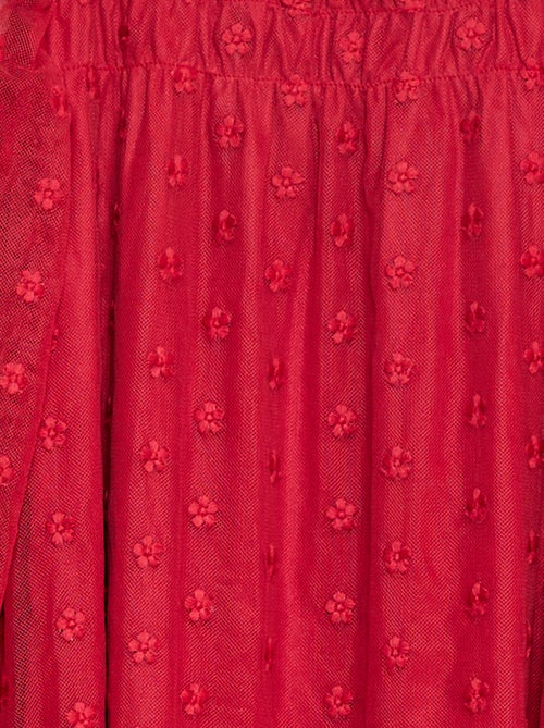 Abito in tulle con ricami floreali - Kiabi