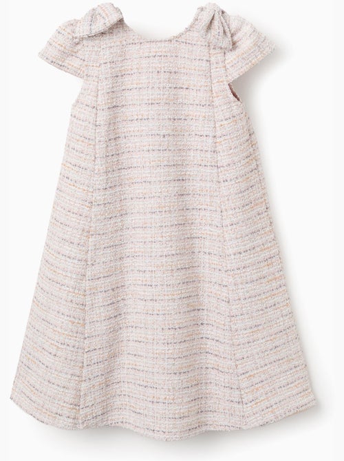 Abito in tweed a trapezio con fiocchi decorativi - Kiabi