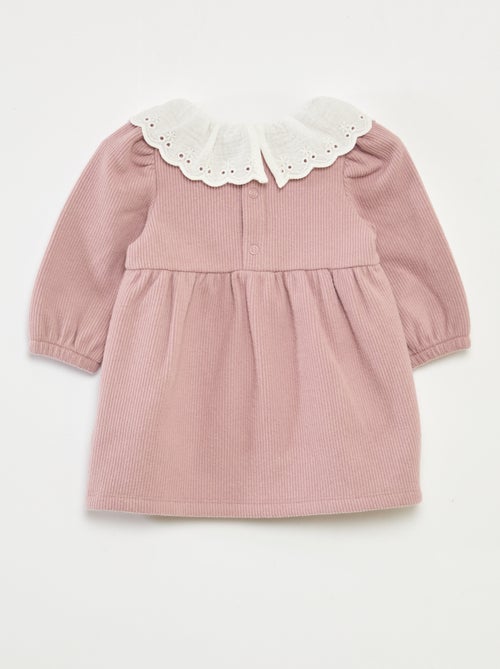 Abito interlock con ampio colletto in garza di cotone - Kiabi