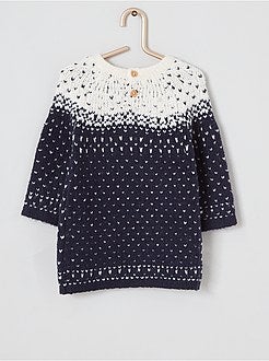 Abito jacquard con collant - Kiabi