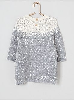 Abito jacquard con collant - Kiabi