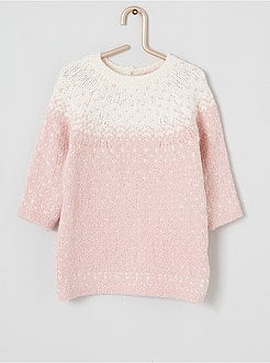 Abito jacquard con collant - Kiabi