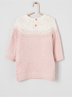 Abito jacquard con collant - Kiabi