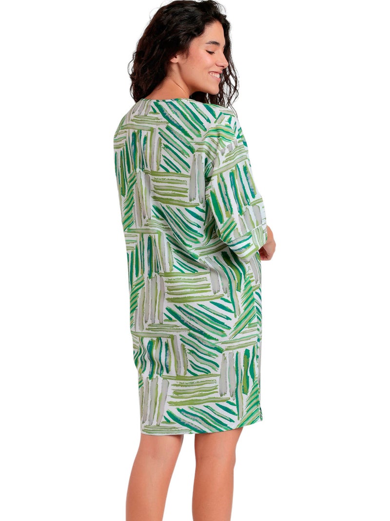 Abito kimono estivo verde con maniche alla francese da donna ADMAS Verde - Kiabi