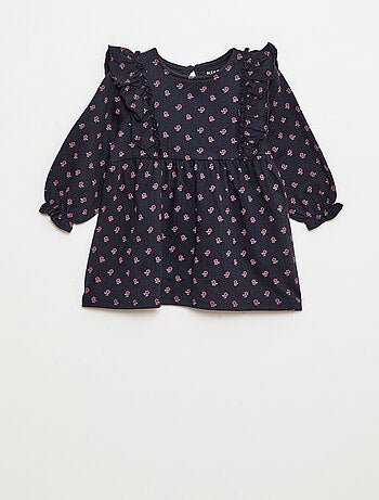 Abito leggero a maniche lunghe con motivo