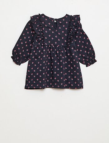 Abito leggero a maniche lunghe con motivo