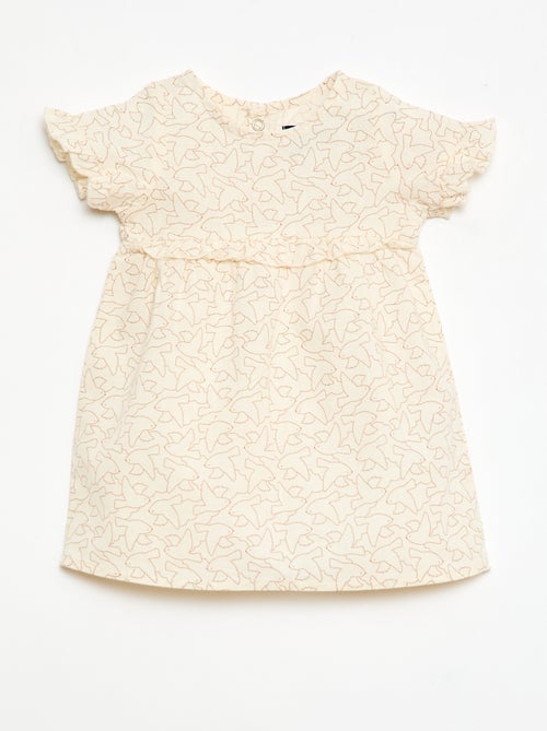 Abito leggero con maniche corte a volant - Kiabi