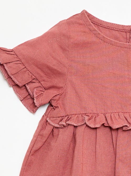 Abito leggero con maniche corte a volant - Kiabi