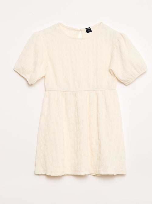 Abito leggero tinta unita a maniche corte - Kiabi