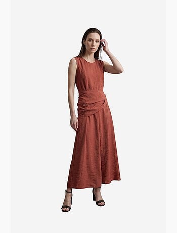 Abito longuette a trapezio senza maniche my fashion