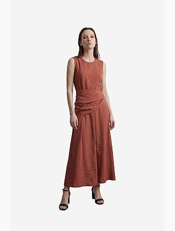 Abito longuette a trapezio senza maniche my fashion