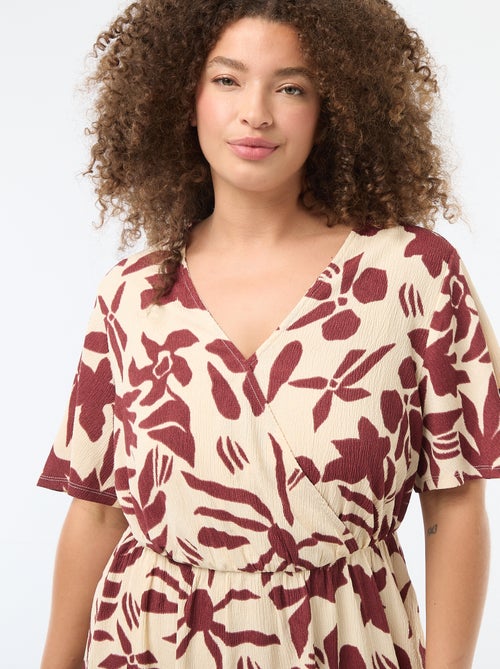 Abito lungo a portafoglio - Kiabi