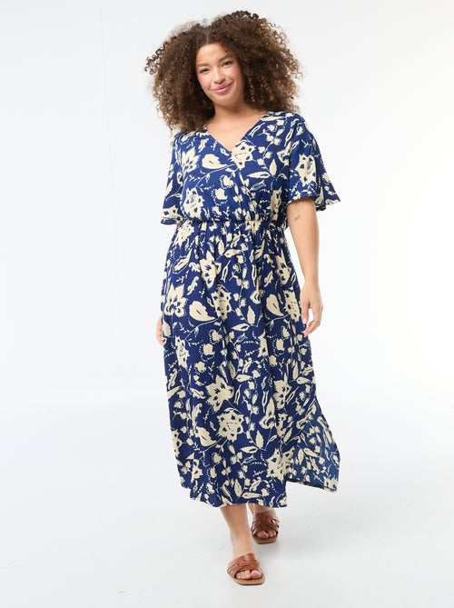 Abito lungo a portafoglio - Kiabi