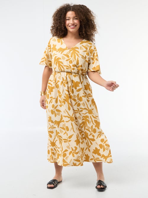 Abito lungo a portafoglio - Kiabi