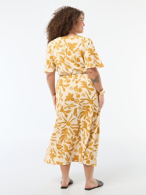 Abito lungo a portafoglio - Kiabi