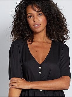 Abito lungo abbottonato - Kiabi