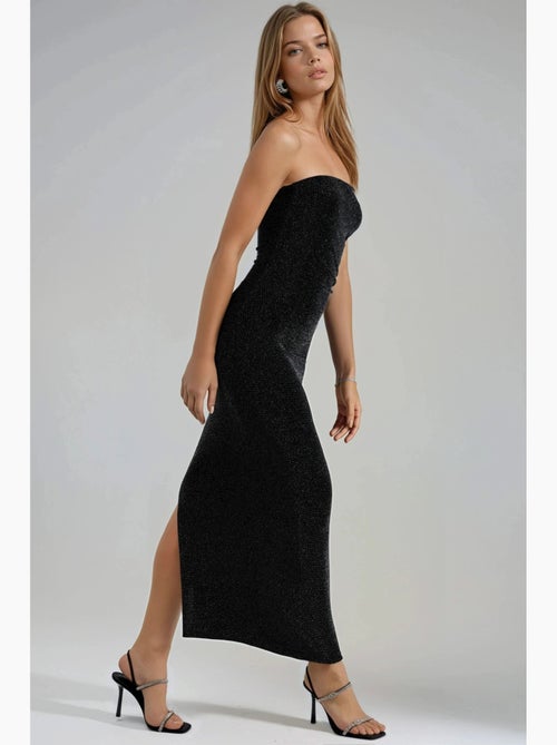 Abito lungo bodycon senza spalline lucido busem - Kiabi Abito lungo bodycon senza spalline lucido busem - Kiabi