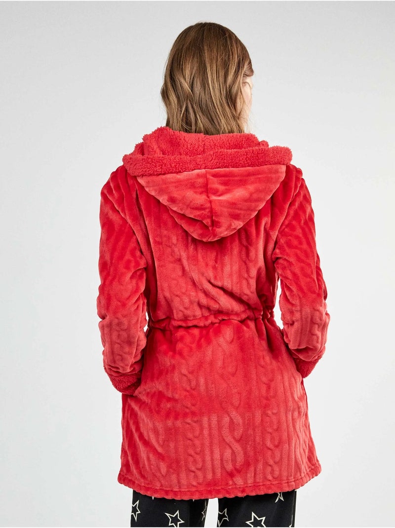 Abito lungo con chiusura a zip Rosso - Kiabi