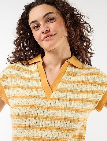 Abito lungo con collo polo