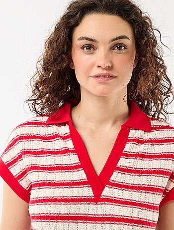 Abito lungo con collo polo