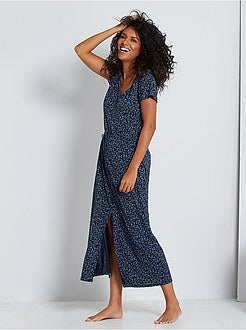 Abito lungo con cordoncino da stringere in vita - Kiabi