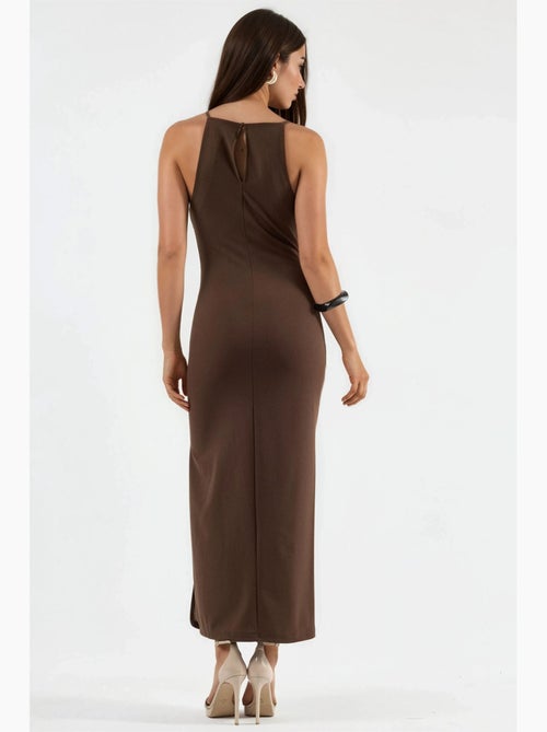 Abito lungo con dettaglio drappeggiato busem - Kiabi