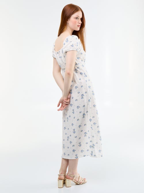 Abito lungo con scollo alla Bardot - Kiabi