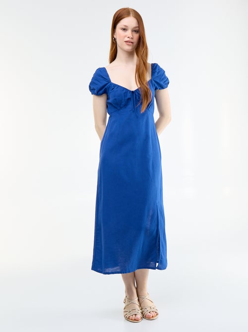 Abito lungo con scollo alla Bardot - Kiabi