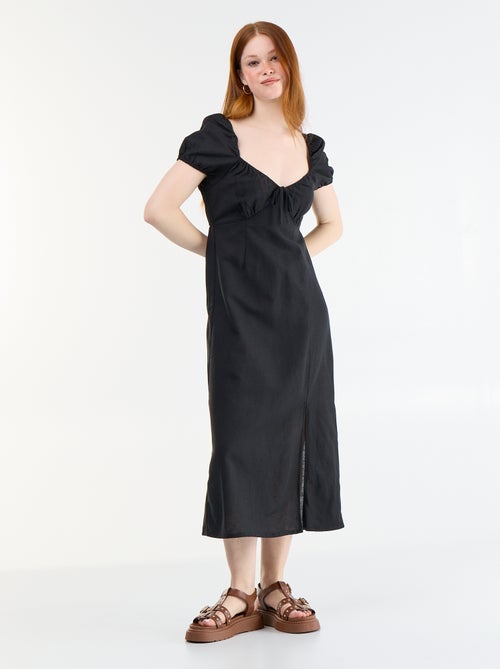 Abito lungo con scollo alla Bardot - Kiabi